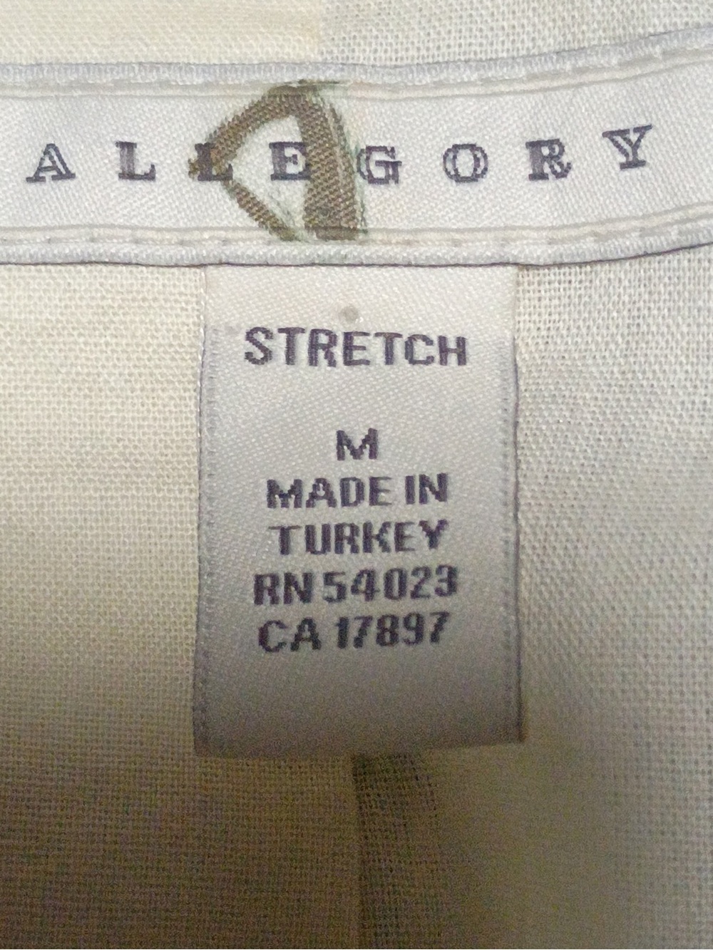 Allegory Gray Pinstripe Utility Belted Safari Jacket Size 10 - Picture 5 of 5